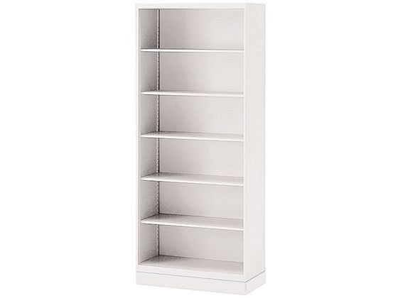 ●品番：ＨＴＭ−２１９ＬＬＳ−Ｗ９ＳＥＴ●シンラインキャビネット・下段専用・ベース付き●オープン棚型・６段●カラー：ホワイト●外寸法：幅９００×奥行４５０×高さ２１３６ｍｍ（ベース６０ｍｍ含む）●有効