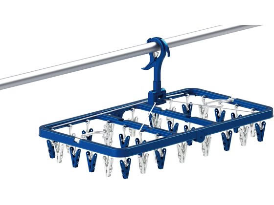 東和産業 LST サイドフック付き角ハンガー ピンチ32個付 #24848 通販