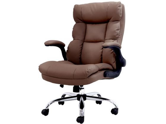 Netforce ダイン オフィスチェア PUレザー ブラウン DYN-1-FW-BR 通販