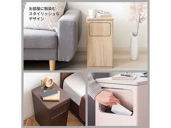 宮武製作所 ウッドプッシュダストボックス Emproエンプロー ブラウン