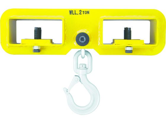 ●型番：FLH2●基本使用荷重（t）：2 ●寸法（mm）C：37 ●寸法（mm）H：393 ●寸法（mm）H2：164 ●寸法（mm）L：594 ●寸法（mm）L2：330●基本使用荷重（ton）：2