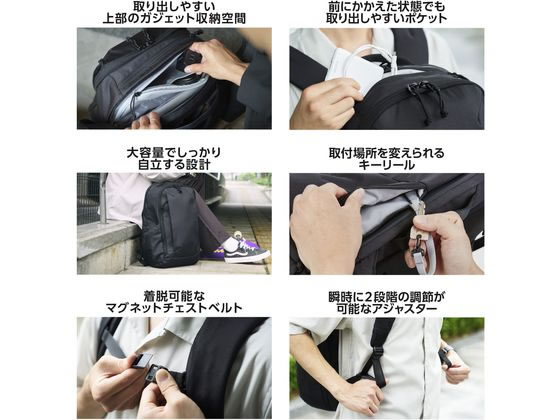 【新品未使用】エレコム ビジネスリュック BM-MNLBP01BK 21L PC MNL CITY PACK - BM-MNLBP01BK