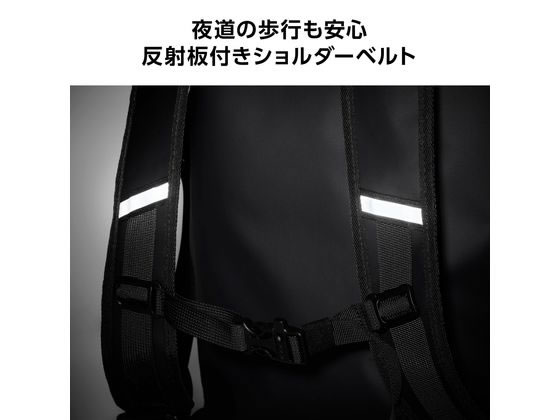 バックパック 防水バッグ ロールトップ ブラック BM-BPWP02BK