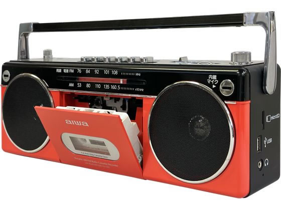 aiwa ラジオカセットプレーヤー GAA4-RCP0002(RD) 通販