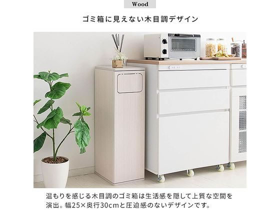 宮武製作所 ウッドプッシュダストボックス Empro ホワイト 通販