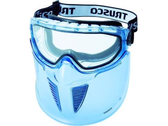 TRUSCO セーフティゴーグル バイザー付 通気弁タイプ TSG-83T TRUSCO セーフティゴーグル バイザー付 通気弁タイプ TSG-83T