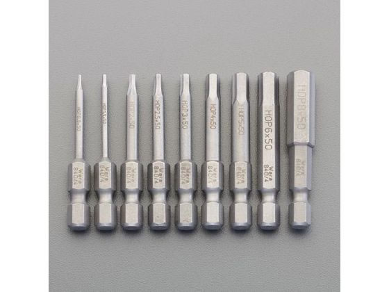 ●メーカー：Ｗｅｒａ●型番：※ＥＳＣＯオリジナルセット品●サイズ（ｍｍ）：０．９・１．５・２．０・２．５・３．０・４．０・５．０・６．０・８．０（９本組）●全長（ｍｍ）：５０●六角シャンク：１／４&q