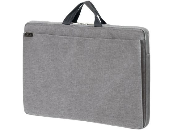 ●カラー：グレー●耐荷重：約３ｋｇ●最大１５．６インチノートＰＣの収納●Ｂ４対応●重量：約１７０ｇ●材質：ポリエステル●サイズ （取っ手を含まず）：４１０×３００×３４ｍｍ●内寸：約３８０×２７５×３