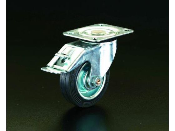 ●仕様：自在車輪（後ストッパー付き）●材質：金具：スチール 車輪：二層式ソリットゴム●車輪径×幅：１００×３０ｍｍ●全高：１２５ｍｍ●耐熱温度：−２５〜８０℃●耐荷重：１００ｋｇ●丈夫で抵抗力のあるロ