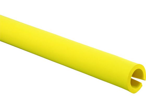 ●型番：KSC-321●色：黄 ●内径（mm）：32 ●長さ（mm）：450 ●厚さ（mm）：6．5●パイプ32φ用 ●パイプ25φ用 ●製品に切り込みが入っています。端からライン通りに裂いてご使用く