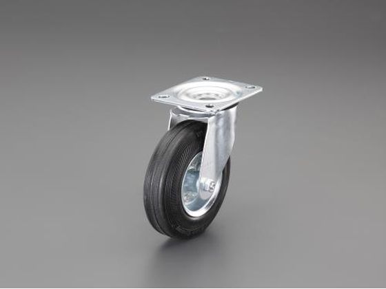 ●仕様：自在車輪（ストッパー無し）●耐熱温度：−２５〜８０℃●材質：金具：スチール、車輪：ソリッドゴム●車輪径×幅：１２５×３７．５ｍｍ●全高：１５０ｍｍ●耐荷重（ｋｇ）：１００●ローラーベアリング●
