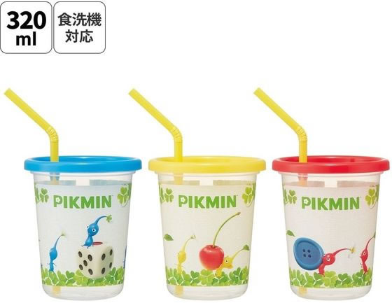 スケーター ストロー付タンブラー 3P ピクミン SIH3ST 通販