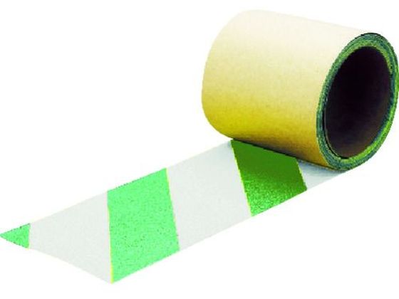 ●型番：TKNS-100-GW●色：緑／白 ●幅（mm）：100 ●長さ（m）：3 ●厚さ（mm）：0．85●粘着力：15N／25mm ●引張強度：740N／25mm ●切断にはカッターが必要●基材：