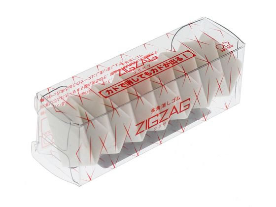 サンスター 多角消しゴム ジグザグ ホワイト S4216741 通販