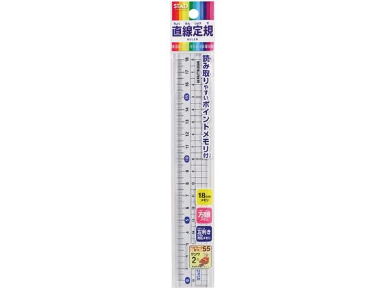 クツワ メタクリル 直線定規(18cm) HSS181 通販【フォレストウェイ】