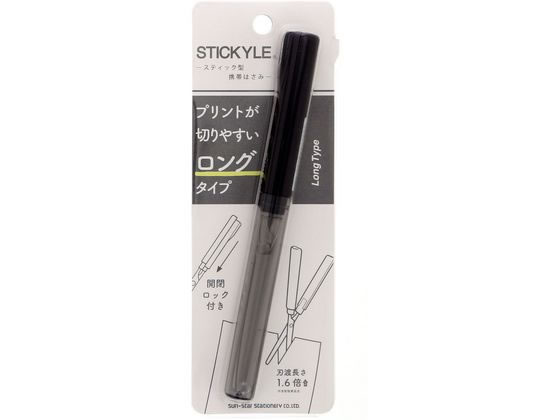 ●色：ブラック×クリアブラック●刃渡り：５６ｍｍ●サイズ：（本体）縦１５０×Φ１２×厚み１４ｍｍ●重量：２２ｇ●材質：（キャップ・ハンドル）ＡＢＳ、（ブレード）ステンレス