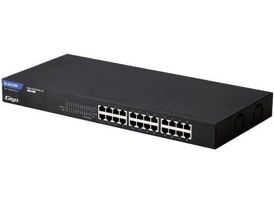 エレコム LANハブ アンマネージ 24ポート EHB-UG2D24F-PL エレコム スイッチングハブ 24ポート PoE アンマネージ EHB-UG2D24F-PL