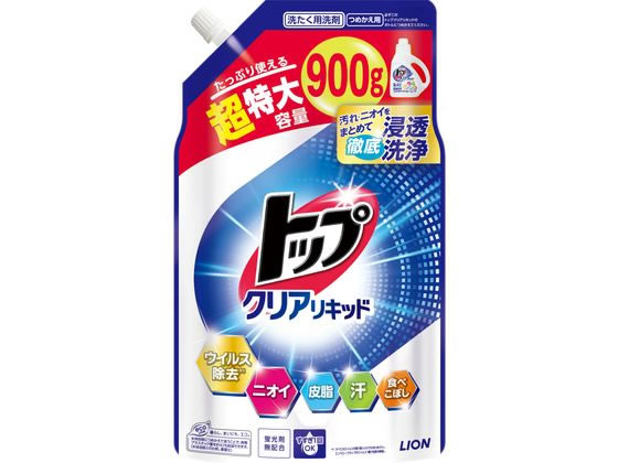 ライオン トップ クリアリキッド つめかえ用 超特大 900g 通販
