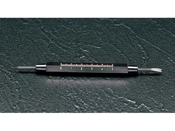 ●時計バンドピン抜き●先端径：ピン：０．８ｍｍ、バール：３ｍｍ●全長：１４５ｍｍ●重量：１９ｇ●ハンドル材質：フェノール樹脂（ベークライト）●先のとがった方は金属バンドのピン抜き。二又の方は革バンドの