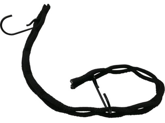 ●型番：ST04●入数：1袋●色：ブラック ●長さ（m）：0．5 ●包装形態：袋入り●両端フック付●中芯：天然ゴム ●被覆：ポリエステル