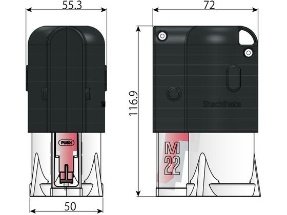 まどりん様確認用 シャチハタ ボルトラインN M22用本体 XBL-M22N 通販【フォレストウェイ】