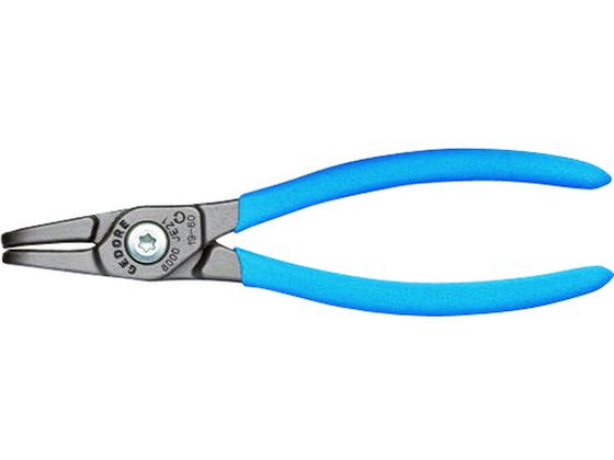 ●型番：2930846●タイプ：穴用●リング使用範囲（mm）：19〜60●全長（mm）：170●爪先端径（mm）：1．8●爪形状：曲爪●ばね：無●特殊クロムバナジウム鋼●スナップリングプライヤーを使用
