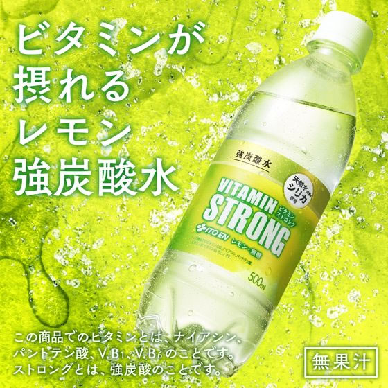 伊藤園 ビタミンストロング 強炭酸水 500ml×24本 通販【フォレストウェイ】