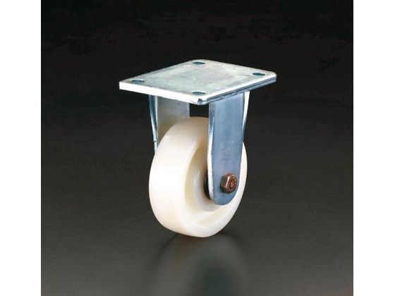 ●仕様：固定●本体：金具：スチール亜鉛メッキ、車輪：ナイロン６●車輪径×幅：１２５×５０ｍｍ●全高：１７０ｍｍ●耐熱温度：−２５〜８０℃●耐荷重：７５０ｋｇ●重量：２．３ｋｇ●溶接された金具で衝撃に強