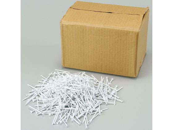 ●材質：スチール（ホワイト塗装）●本数：３０００本●重量：７．２ｋｇ●サイズ：φ２．６ｍｍ×６０ｍｍ●中国製