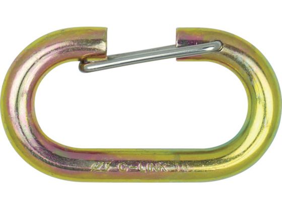 ●型番：HJ-10●使用荷重（kN）：0．49 ●D（mm）：10 ●L（mm）：44 ●W（mm）：80 ●C（mm）：14．0●本体：鉄／クロメートメッキ ●スプリングゲート：ステンレス（SUS3