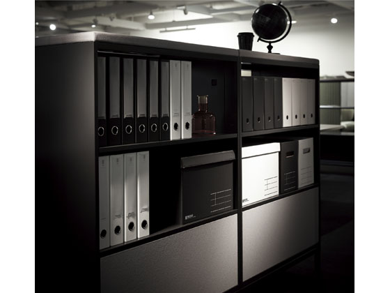 ［200562］コクヨ　ファイルボックス　NEOS　A4　ブラック　48冊入り 200562］コクヨ ファイルボックス NEOS A4 ブラック 48冊入り