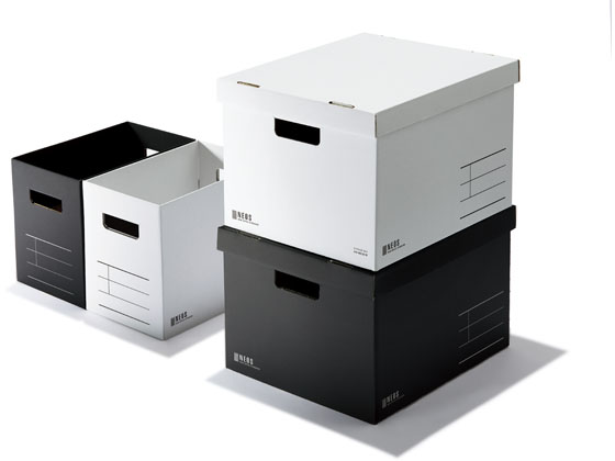 コクヨ 収納ボックス〈NEOS〉Lサイズ・フタ付 A4 ホワイト 通販