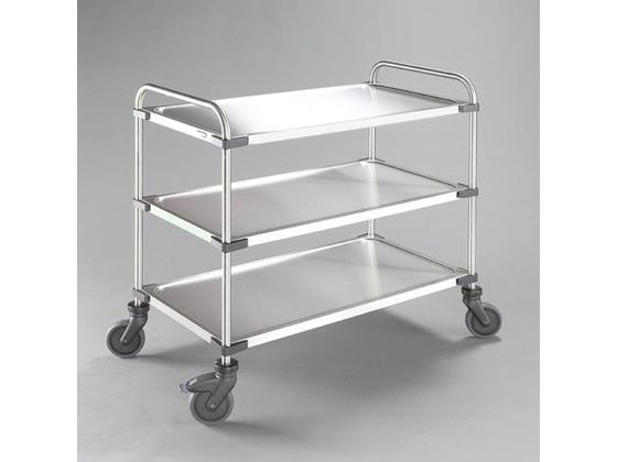 ●※注意※：【お客様組立品】●積載均等耐荷重：１５０ｋｇ●荷台サイズ：１０００×５００ｍｍ●押手高さ：９５０ｍｍ●床高さ：１段目：２３０ｍｍ２段目：５４０ｍｍ３段目：８５０ｍｍ●車輪径：１２５ｍｍ●車