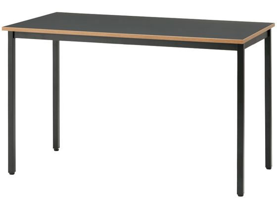 ●色：天板グレー／脚ブラック●サイズ：幅１４００×奥行７００×高さ７２０ｍｍ●素材：天板／合成樹脂化粧板（メラミン樹脂加工）、フレーム・脚部／スチール（粉体塗装）●重量：２１．７ｋｇ●耐荷重（等分布）