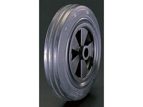 ●材質：タイヤ：ソリッドラバーリム：ポリプロピレン●車輪径×幅：８０×２５ｍｍ●軸径：１２ｍｍ●耐熱温度：−２０〜６０℃●耐荷重：５０ｋｇ●車輪は耐久性・耐食性・防錆に優れたプレーンベアリング仕様（ベ