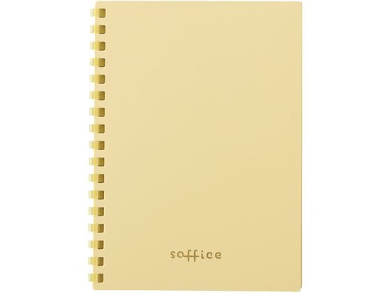 ●色：イエロー●規格：Ａ６・Ｂ罫●外寸法：縦１４８×横１０９×背幅４ｍｍ●材質：表紙／ポリプロピレン（生地厚：０．５ｍｍ）、とじ具・ポケット／ポリプロピレン（生地厚：０．２ｍｍ）、リーフ／上質紙●リー