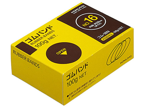 コクヨ ゴムバンド No.16 内径38mm 680本 箱入 10個 コム-16N 通販