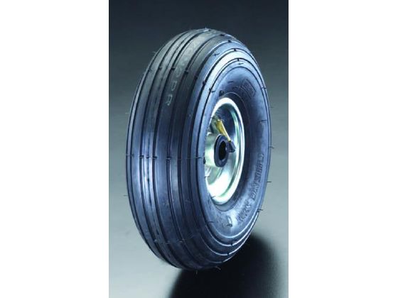 ●材質：タイヤ：チューブ入りエアータイヤ（２層） リム：スチール●車輪径×幅：２６０×８５ｍｍ●軸径：２０ｍｍ●耐熱温度：−２５〜５０℃●耐荷重：１５０ｋｇ●高いクッション性をもっており、凸凹面等の平