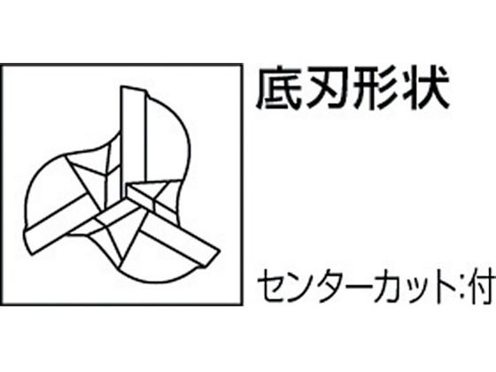 三菱K 3枚刃エムスタースローティング 超硬スクエアエンドミル