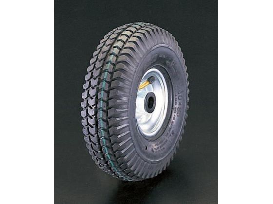 ●材質：タイヤ：チューブ入りエアータイヤ（４層） リム：スチール（亜鉛メッキ）●車輪径×幅：２６０×８５ｍｍ●軸径：２５ｍｍ●耐熱温度：−２５〜５０℃●耐荷重：２５０ｋｇ●高いクッション性をもっており