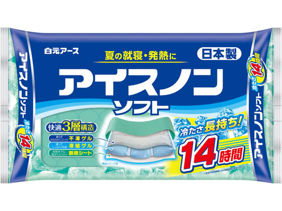 全て国産使用。開いた中に夏はアイスノンを挟んで使えます。すごく
