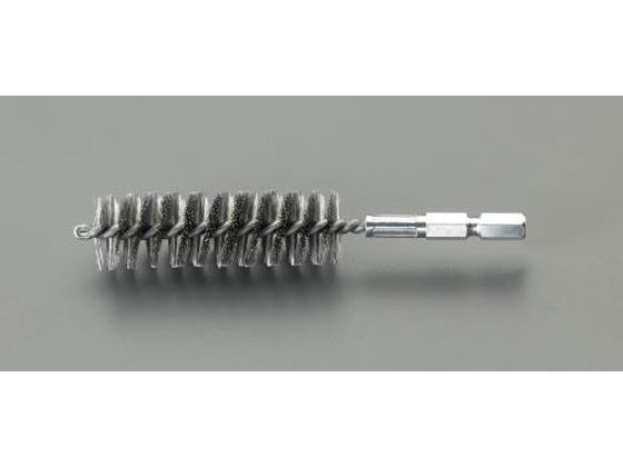 ●軸径：１／４"（６．３５ｍｍ）●ブラシ長：６０ｍｍ●全長：１１５ｍｍ●最大回転数：３６００ｒｐｍ●材質：ステンレス●ブラシサイズ：外径：１０ｍｍ、線径：０．１５ｍｍ