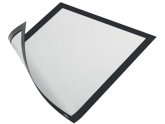 ●型番：DURABLE−498801●縦（mm）：323 ●横（mm）：237 ●規格：A4 ●厚さ（mm）：1．2 ●色：ブラック●ビニール ●マグネット●屋内での使用に限ります。