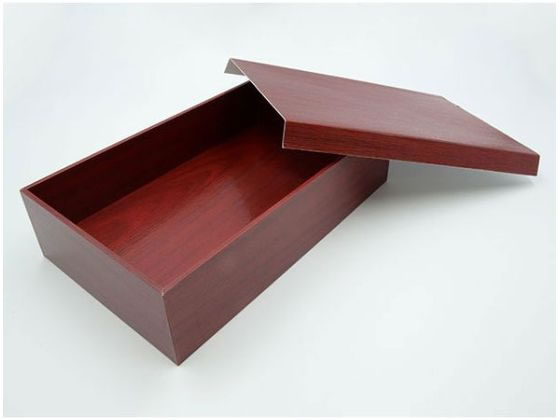 ●サイズ：外寸１９４×１１９×４８ｍｍ●色：朱漆●材質：紙●本体、蓋セット商品です。●レンジ対応不可●注文単位：１ケース（８０個）