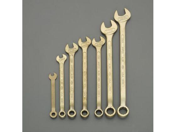 ●【セット内容】：８点セットＥＡ６４２ＬＣ−８ ８ｍｍ コンビネーションレンチ（ノンスパーキング） ＥＡ６４２ＬＣ−１０ １０ｍｍ コンビネーションレンチ（ノンスパーキング） ＥＡ６４２ＬＣ−１２ １