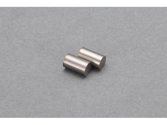 ●サイズ：φ６×１０ｍｍ●重量（２個）：４ｇ●材質：アルニコ磁石（Ａｌｎｉｃｏ５）●使用温度：５５０℃以下●磁束密度（ガウス）：１２００●入数：２個●温度変化に強く、機械的強度に優れるアルニコ磁石使用