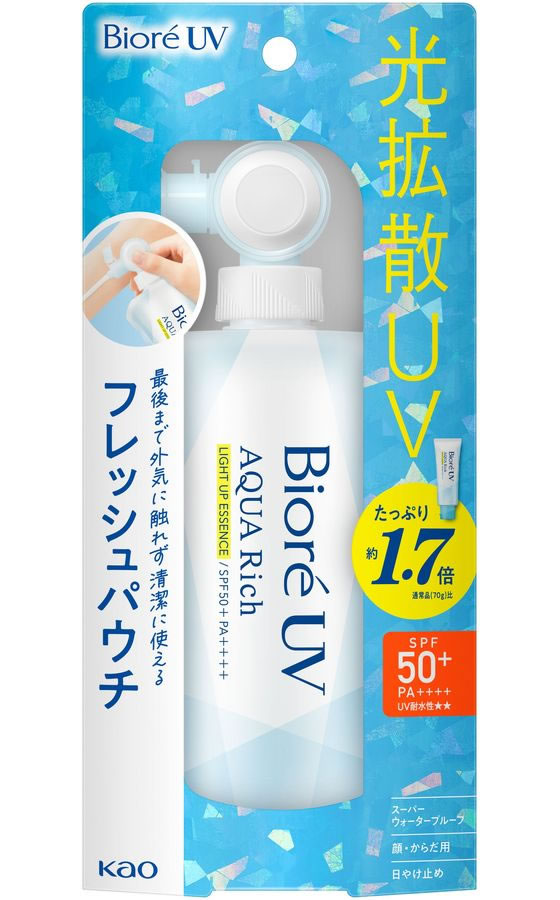 KAO ビオレUVアクアリッチ ライトアップエッセンス フレッシュパウチ 
