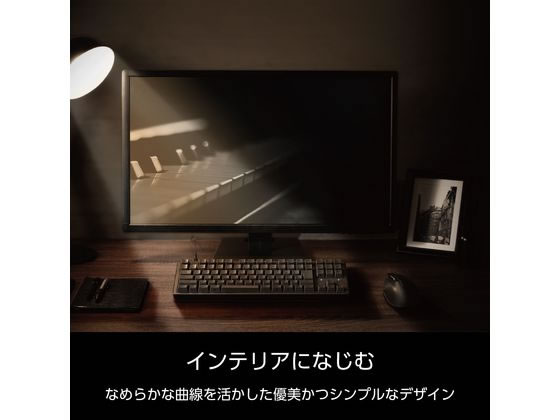 エレコム 有線キーボード Leggero 静音 赤軸 メカニカル 黒 通販
