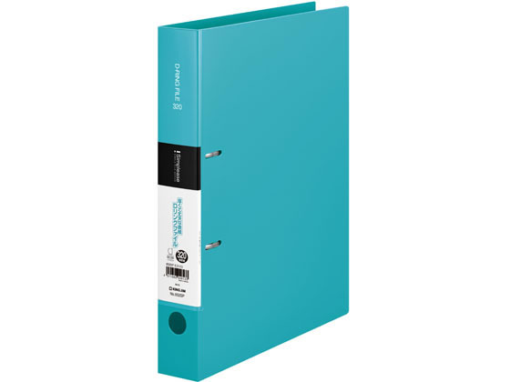 ●本体色：水色●サイズ：Ａ４タテ型●外寸：３０７×２５８×４５ｍｍ●適正収納枚数：３２０枚●とじ厚：３２ｍｍ●穴数：２穴●穴間隔：８０●表紙素材など：ＰＰ表紙●とじ具の種類：Ｄリング式●とじ具などの主