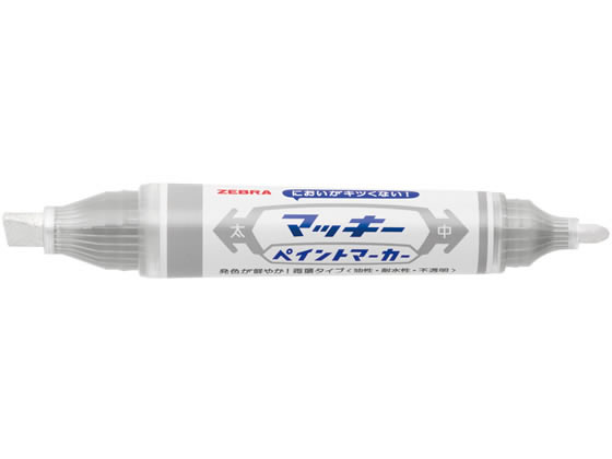 ゼブラ マッキーペイントマーカー 太字／中字 銀 5本 YYT20-S